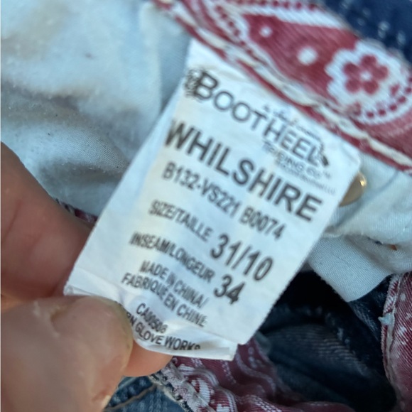 Women's Blue Boot Cut Jeans - Picture 5 of 5